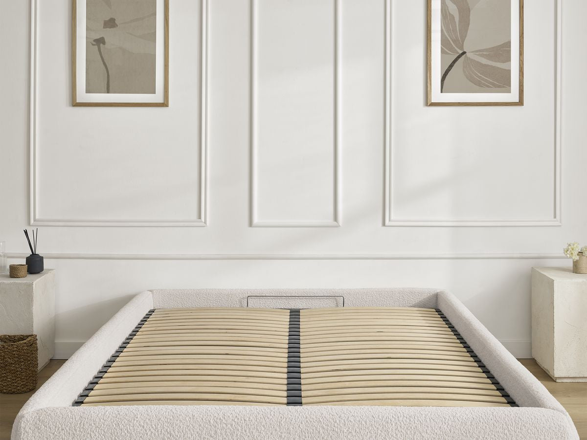 Sommier coffre INERA tissu bouclette
