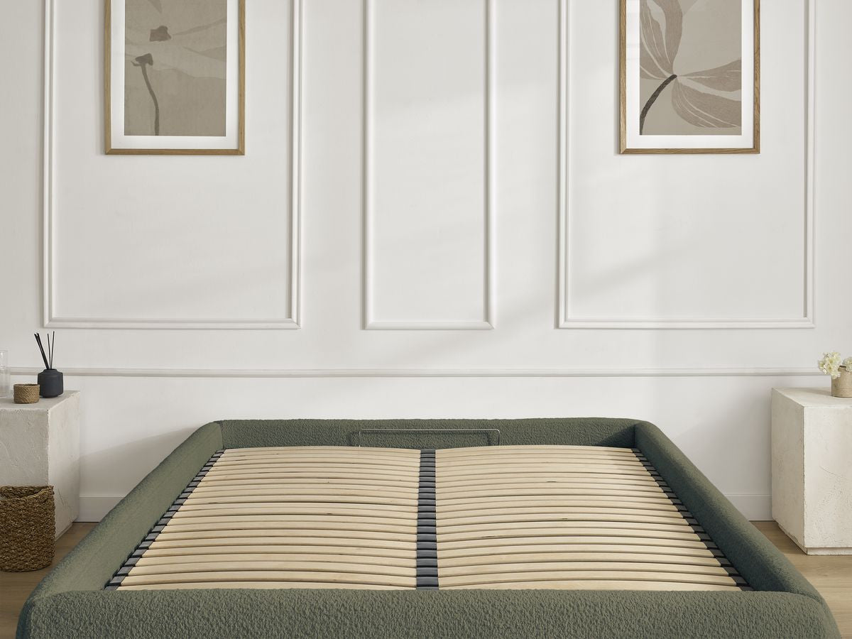 Sommier coffre INERA tissu bouclette