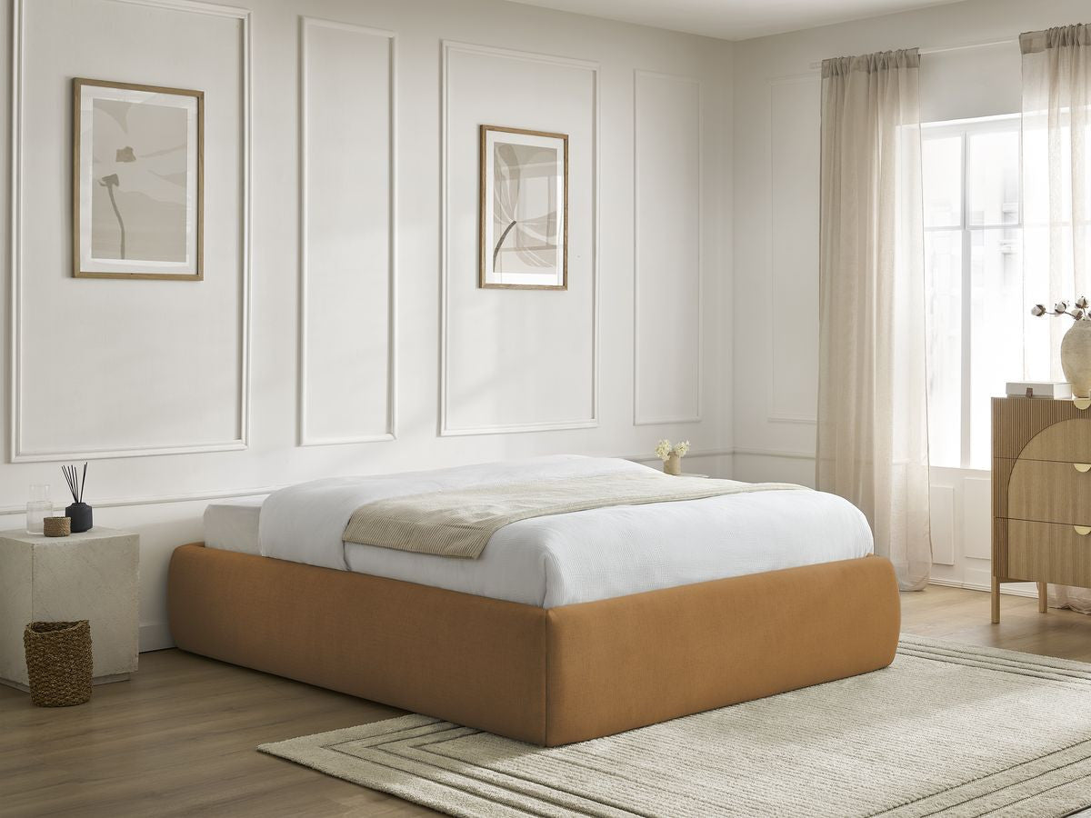 Sommier coffre INERA tissu lisse