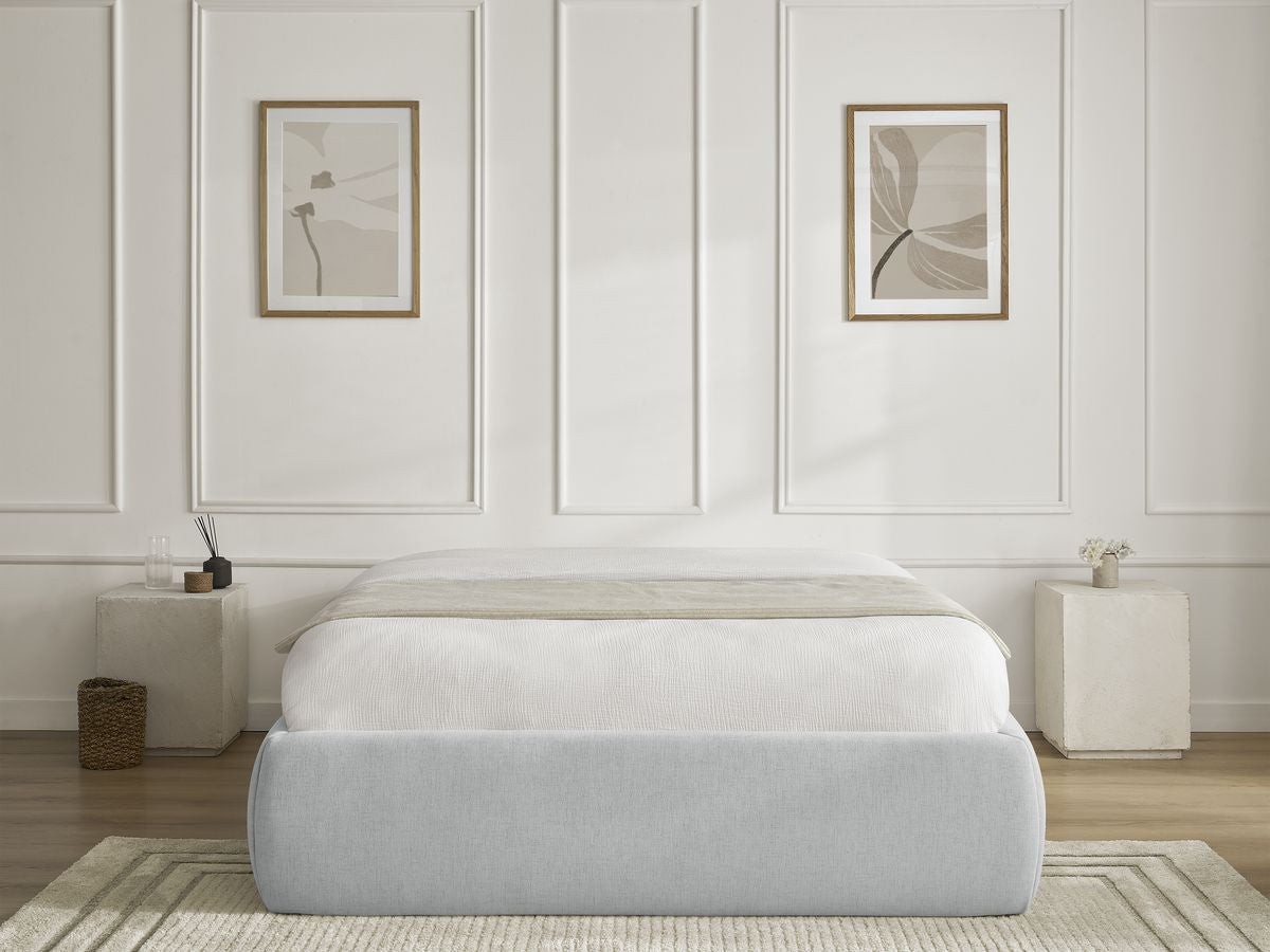 Sommier coffre INERA tissu lisse