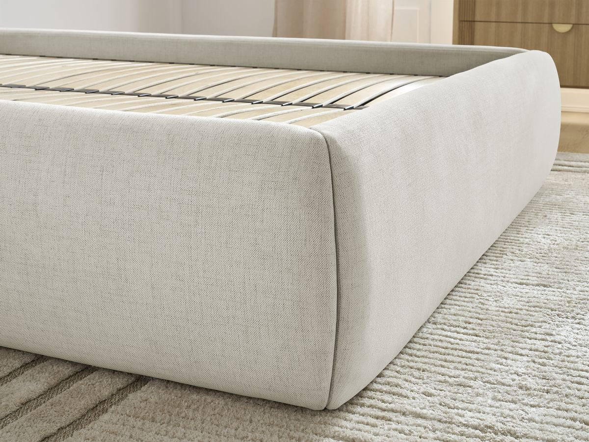 Sommier coffre INERA tissu lisse