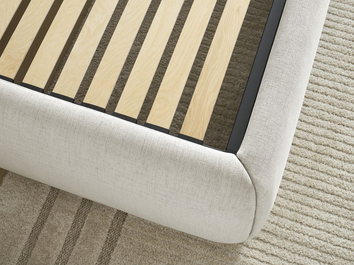 Sommier coffre INERA tissu lisse