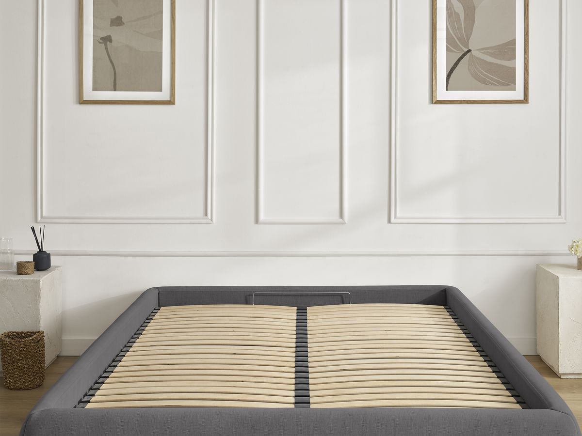 Sommier coffre INERA tissu lisse
