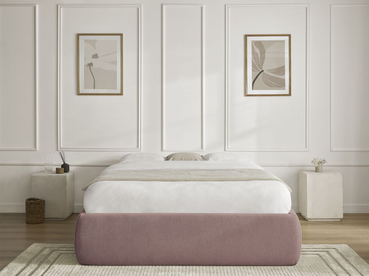 Sommier coffre INERA tissu lisse