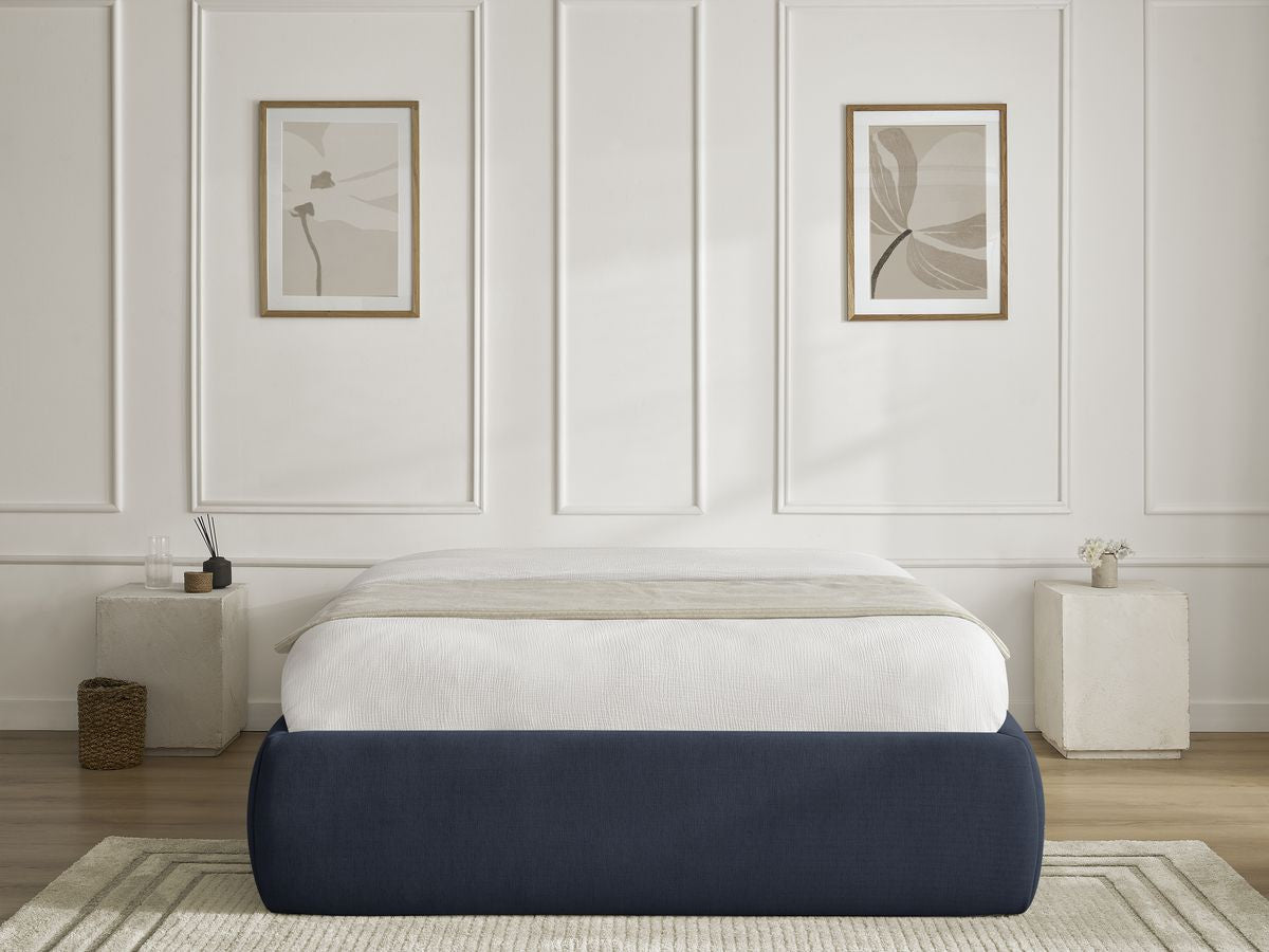 Sommier coffre INERA tissu lisse