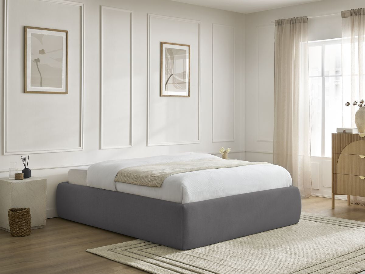 Sommier coffre INERA tissu lisse