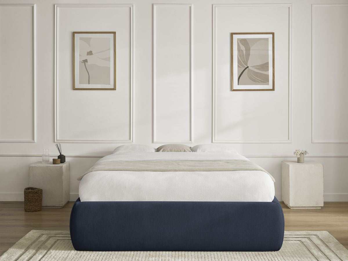 Sommier coffre INERA tissu lisse