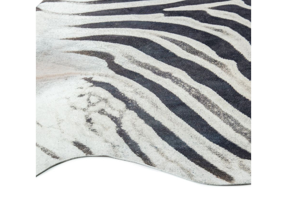 Tapis effet peau de bête ZELIE motif zèbre