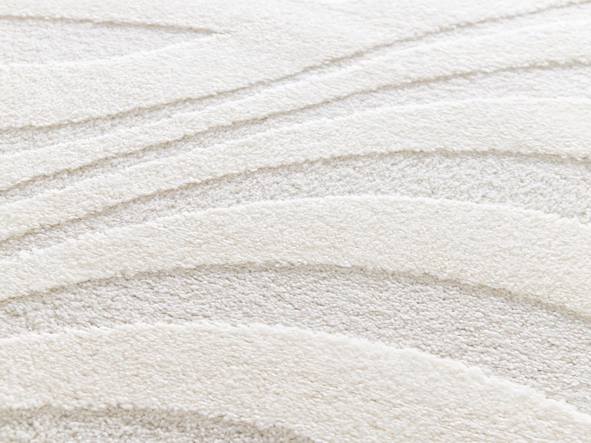Tapis poil court AVALON motif abstrait - Beige
