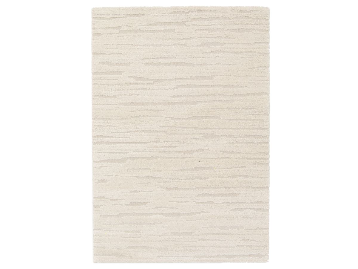 Tapis poil court LORIS motif abstrait - Beige