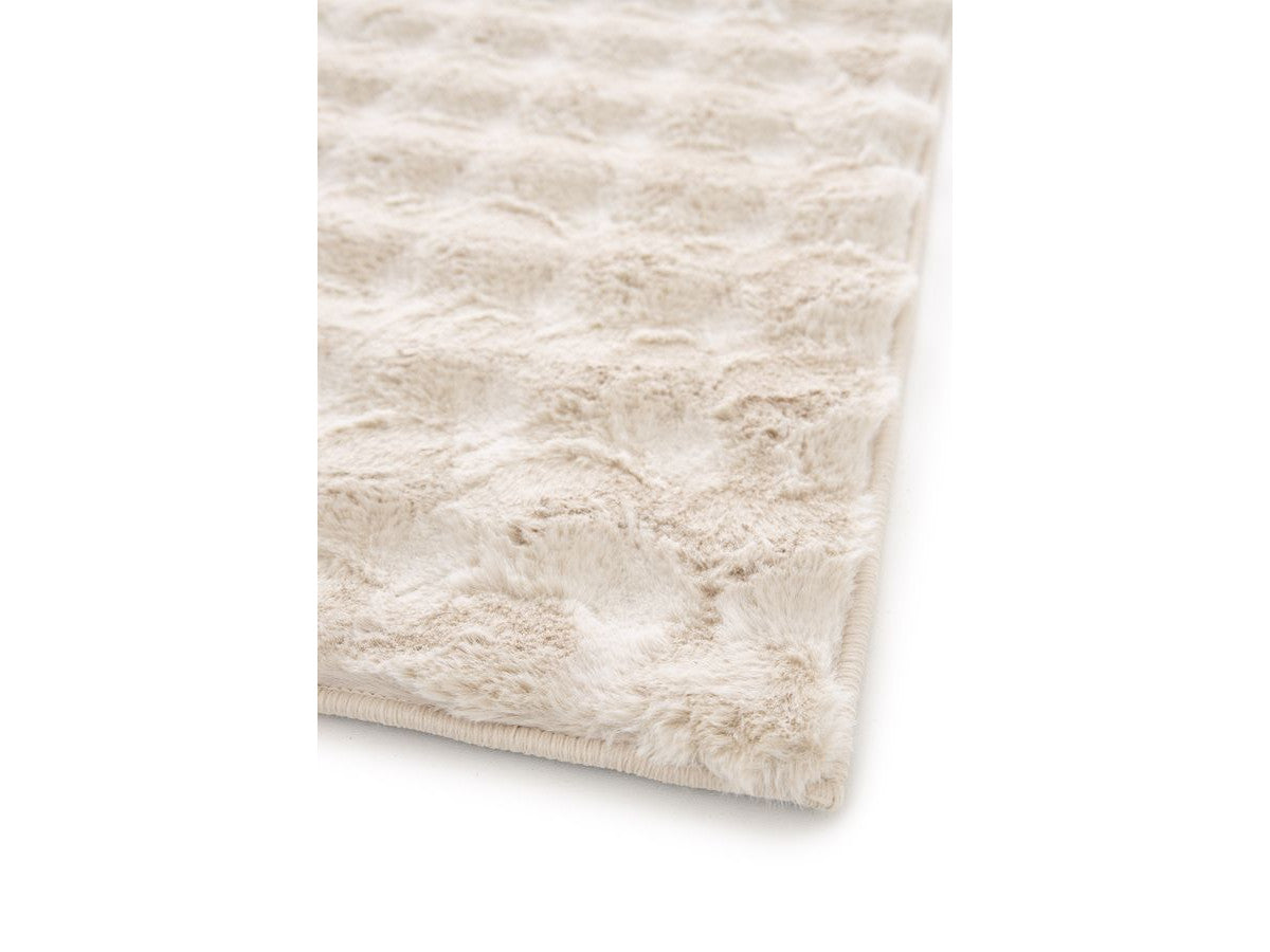 Tapis poil ras BOB uni en relief 3D