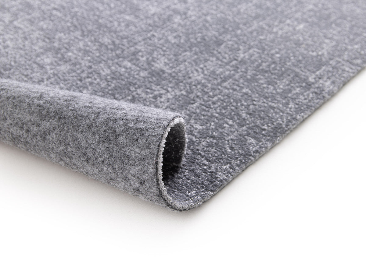 Tapis poil ras MAUREEN uni - Gris clair