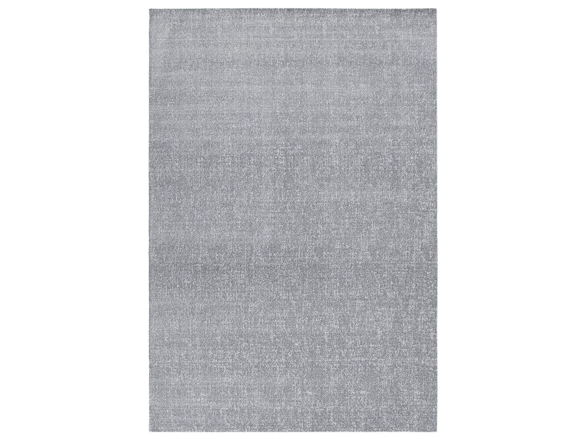 Tapis poil ras MAUREEN uni - Gris clair