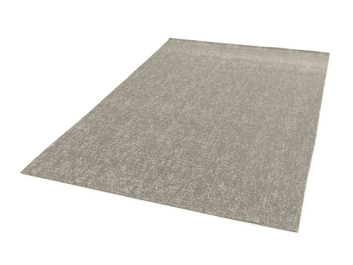 Tapis poil ras MAUREEN uni - Gris foncé