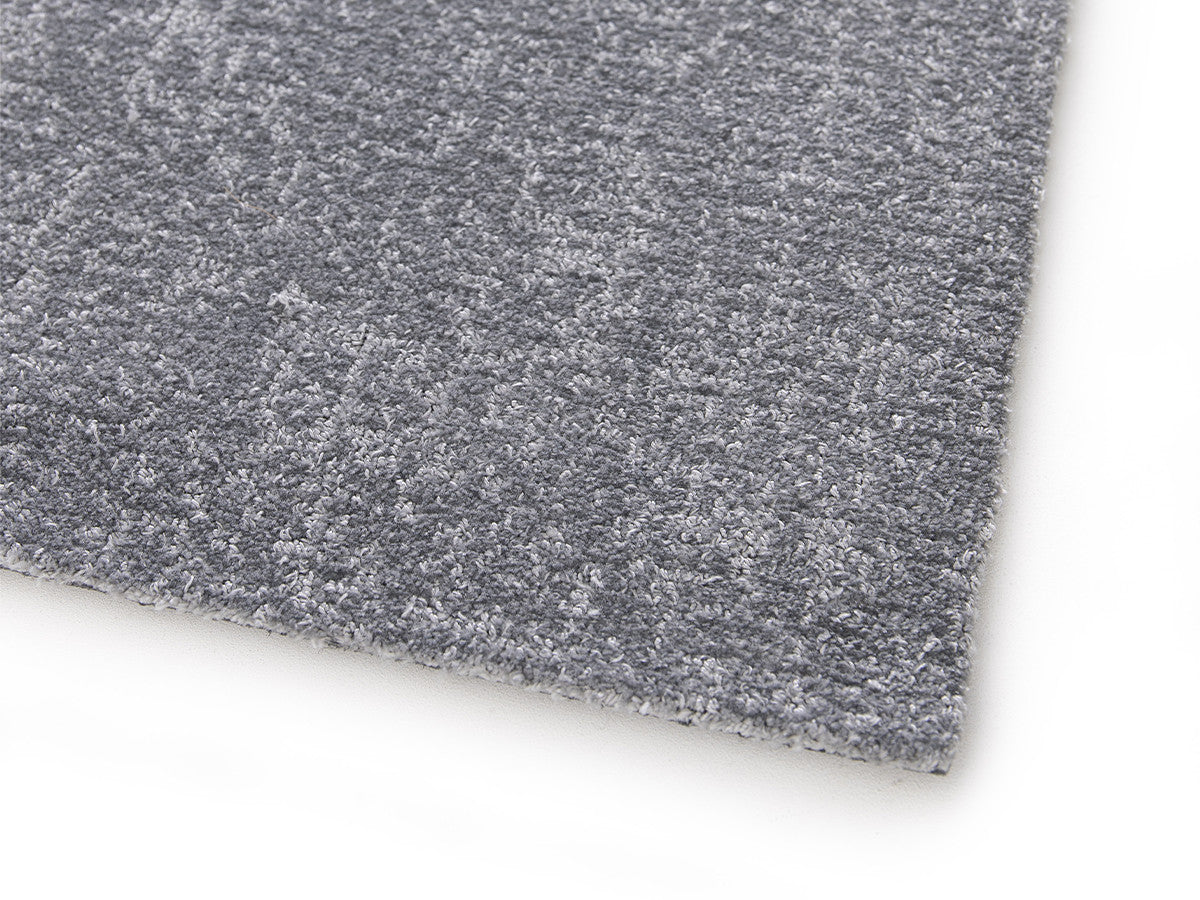 Tapis poil ras MAUREEN uni - Gris clair