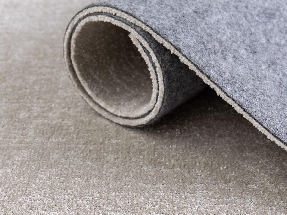 Tapis poil ras MAUREEN uni - Beige