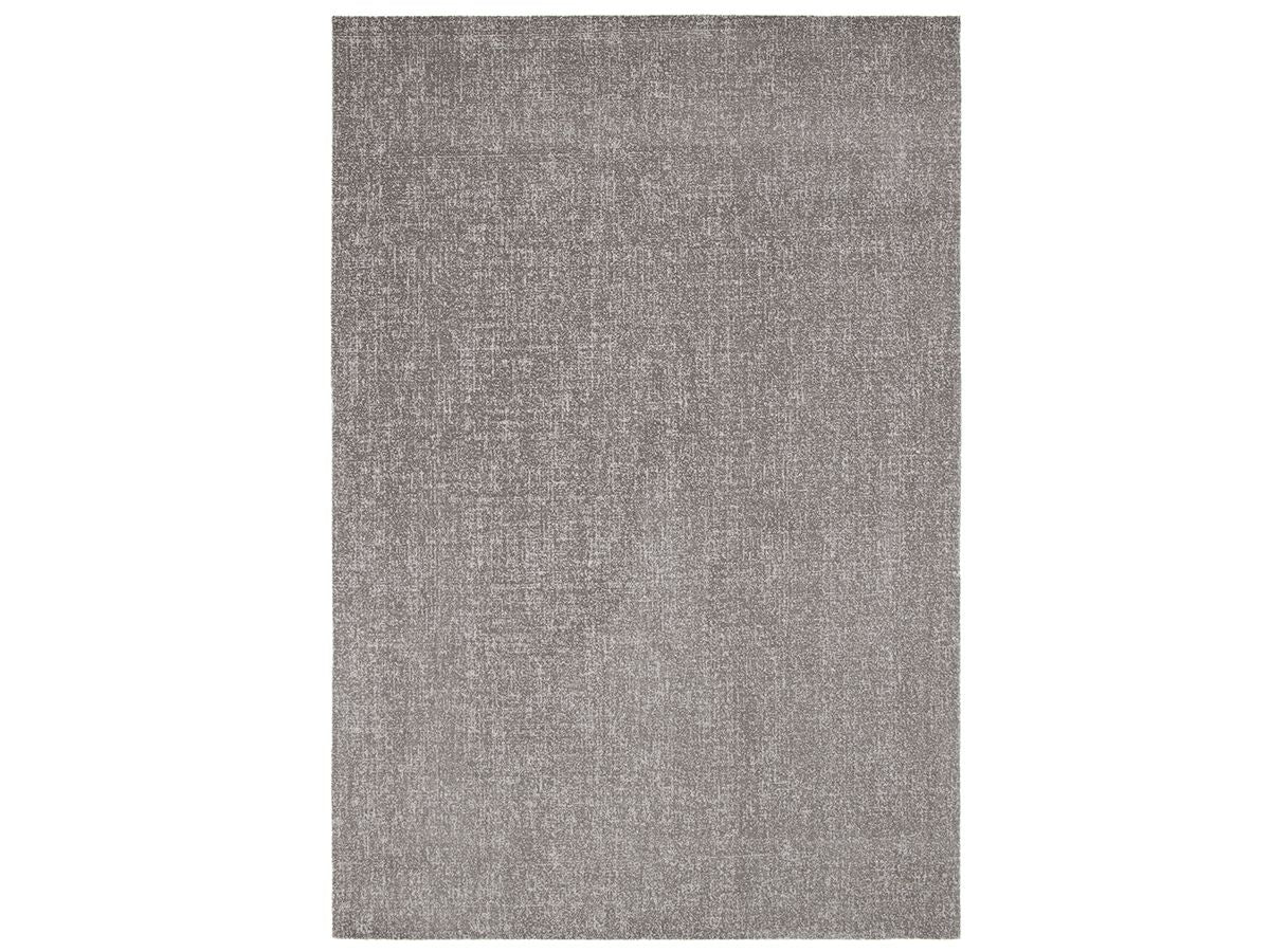 Tapis poil ras MAUREEN uni - Gris foncé