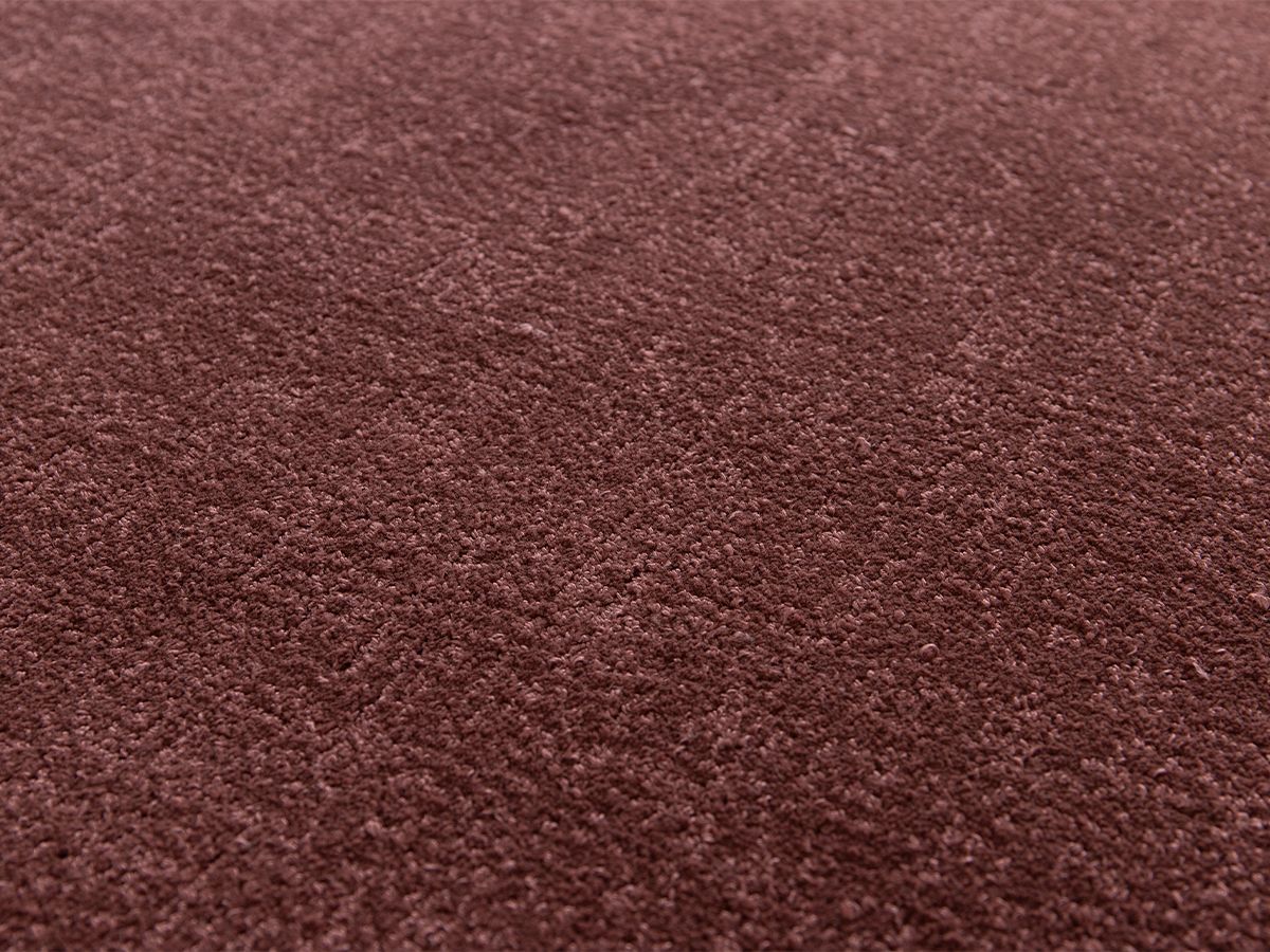 Tapis poil ras MAUREEN uni - Rouge