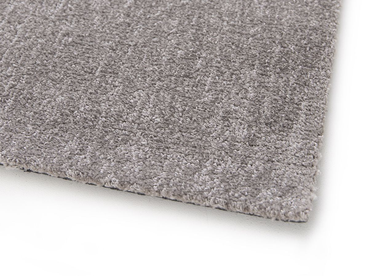 Tapis poil ras MAUREEN uni - Gris foncé