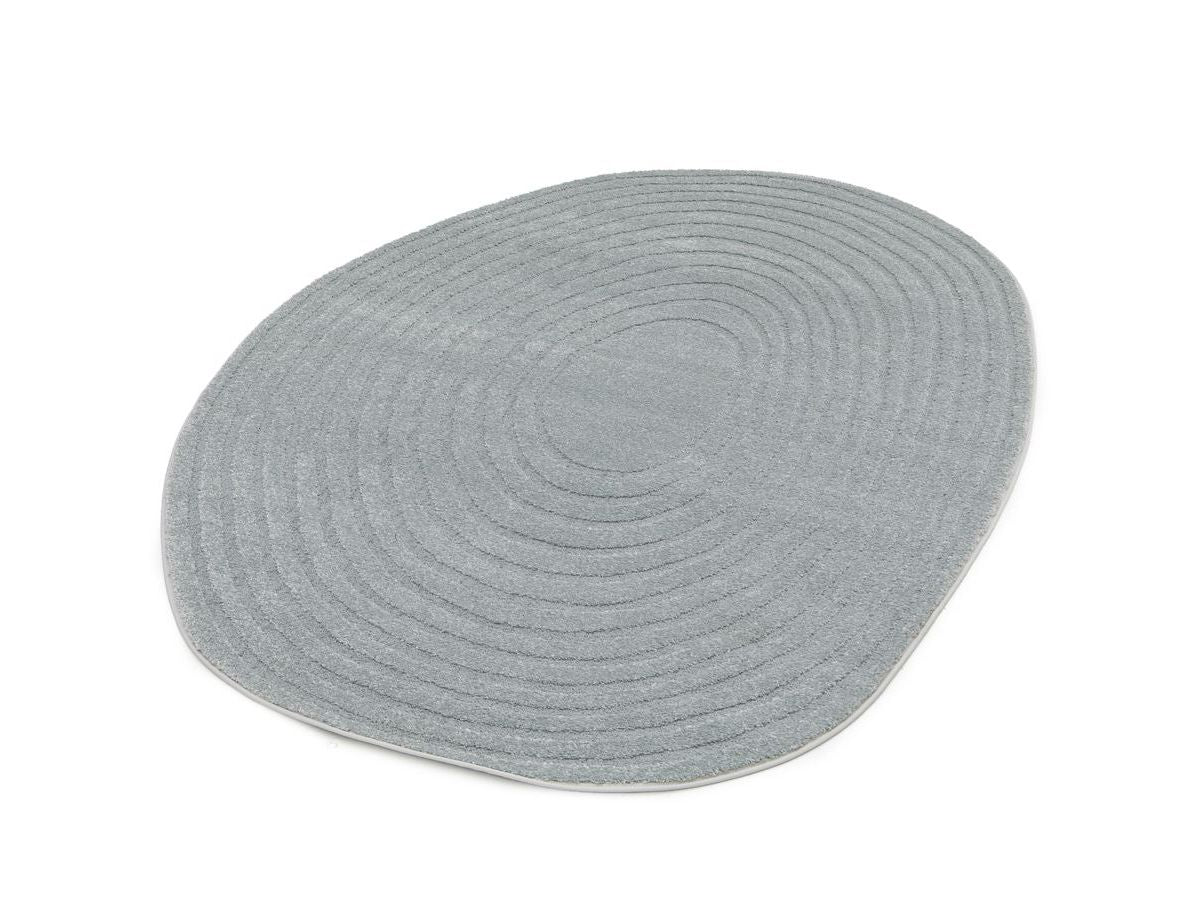 Tapis poils courts BRIAC motif géométrique - Bleu