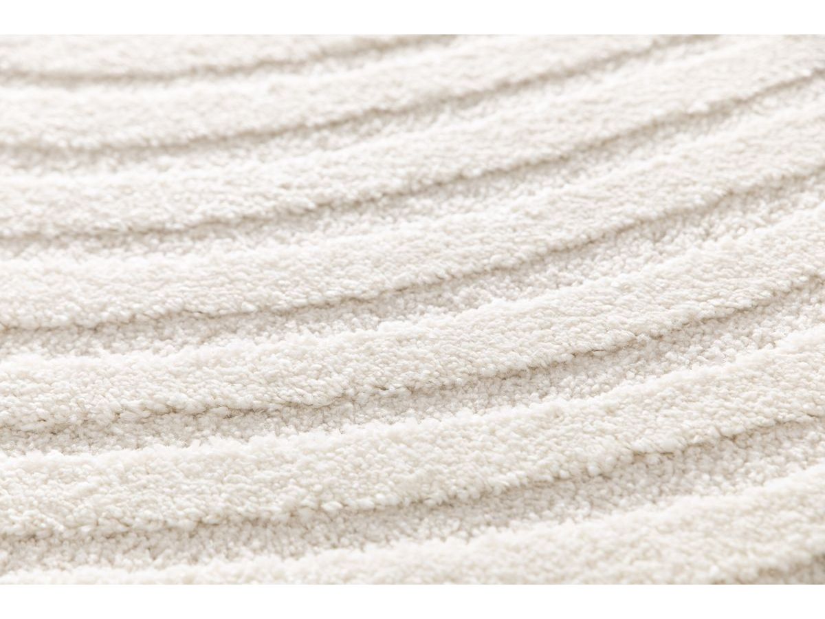 Tapis poils courts BRIAC motif géométrique - Beige