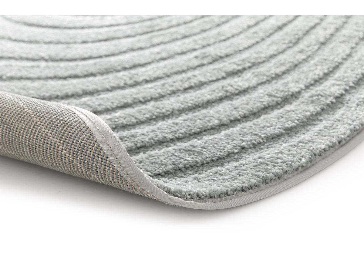 Tapis poils courts BRIAC motif géométrique - Bleu