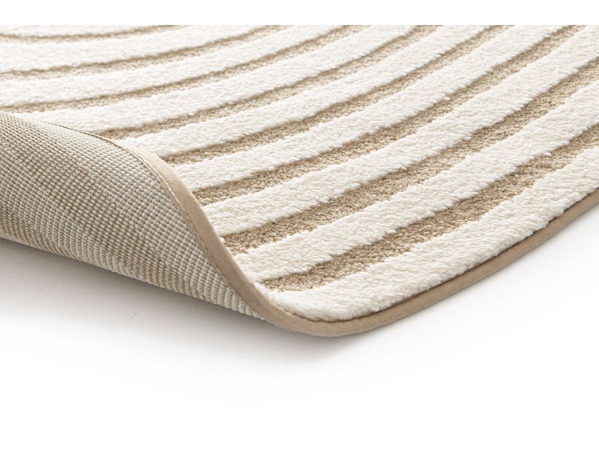 Tapis poils courts BRIAC motif géométrique - Marron