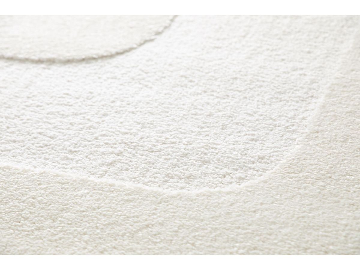 Tapis poils courts CLOTAIRE motif abstrait - Beige