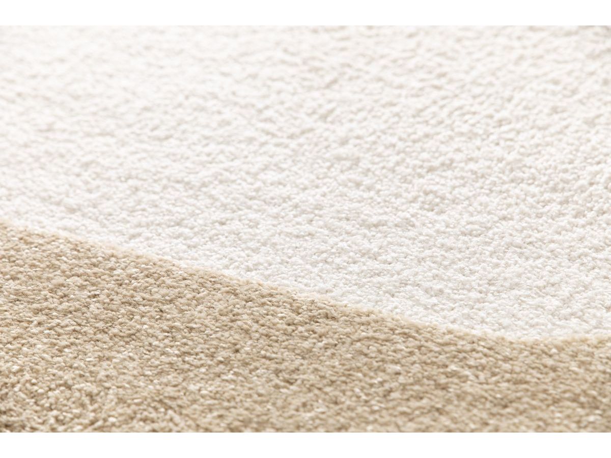 Tapis poils courts CLOTAIRE motif abstrait - Marron