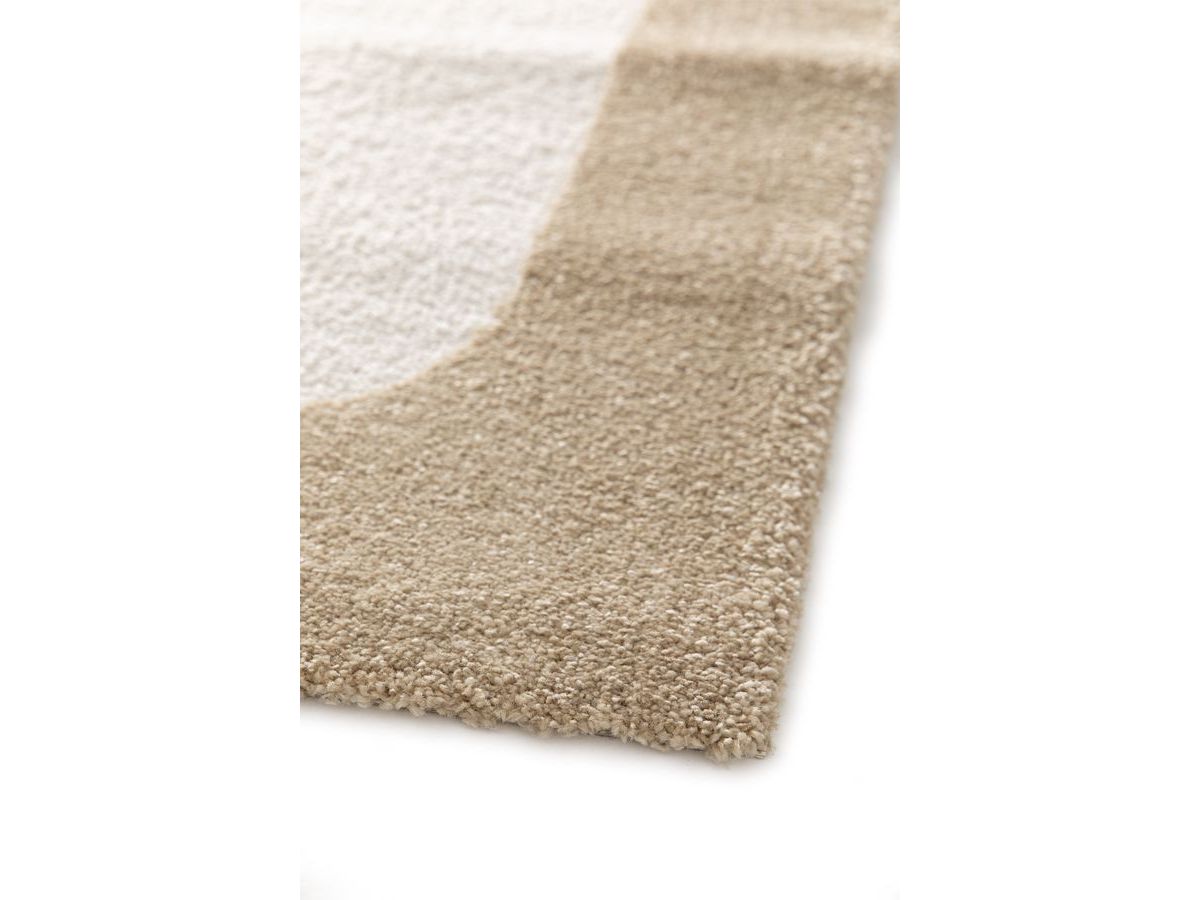 Tapis poils courts CLOTAIRE motif abstrait - Marron