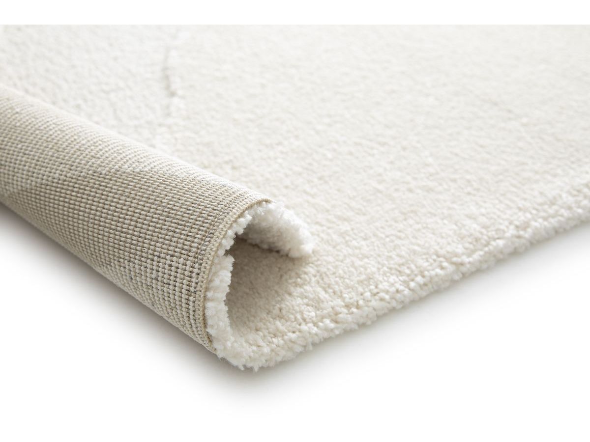 Tapis poils courts COLAS motif abstrait - Beige