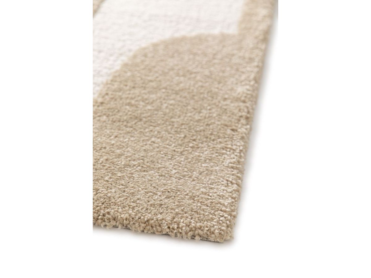 Tapis poils courts ELIOR motif abstrait - Marron