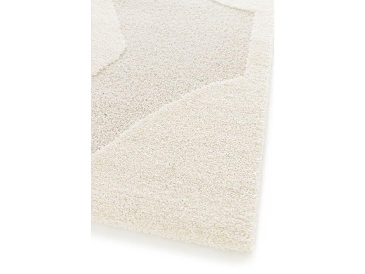 Tapis poils courts ELIOR motif abstrait - Beige