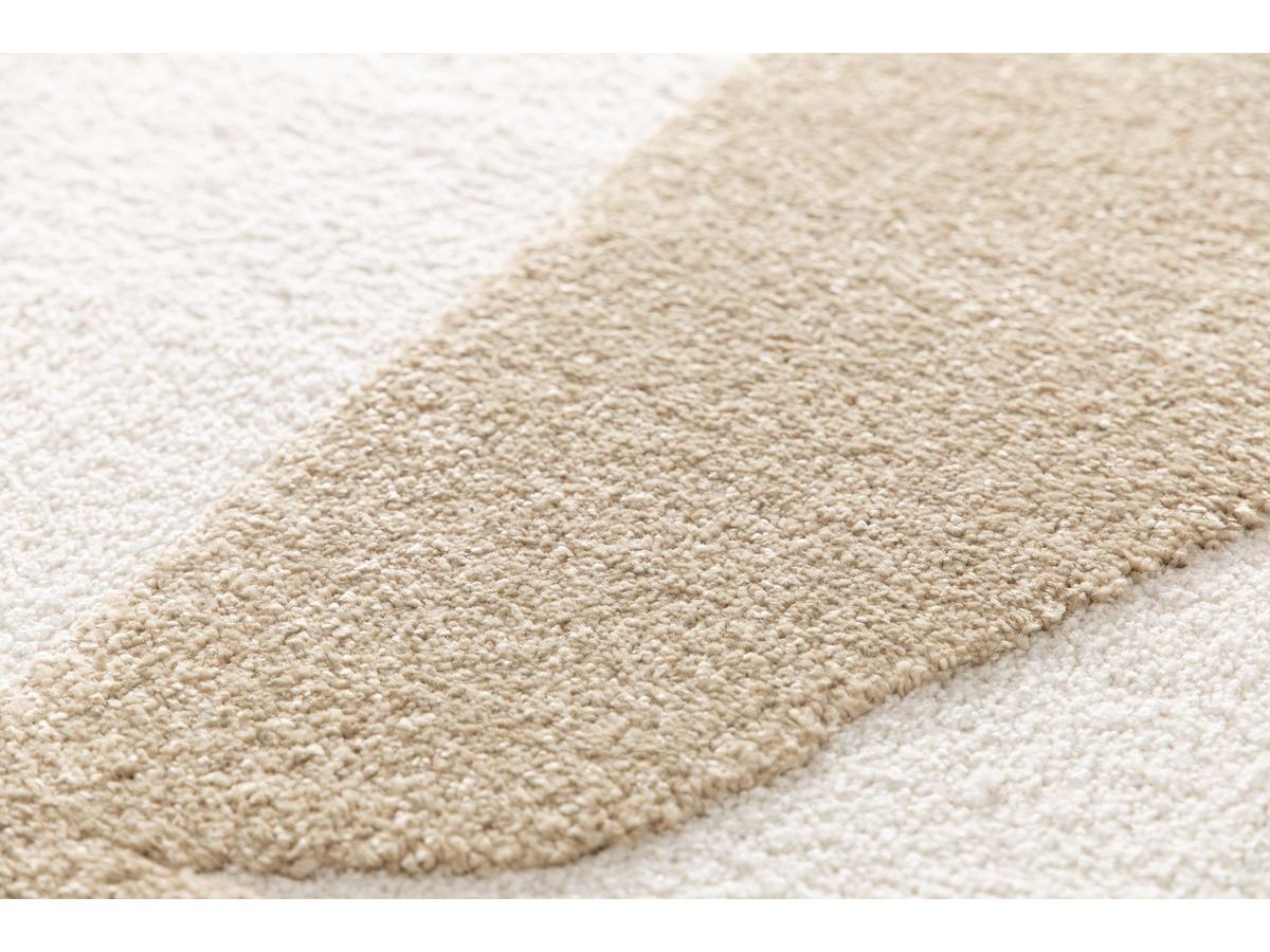 Tapis poils courts ELIOR motif abstrait - Marron