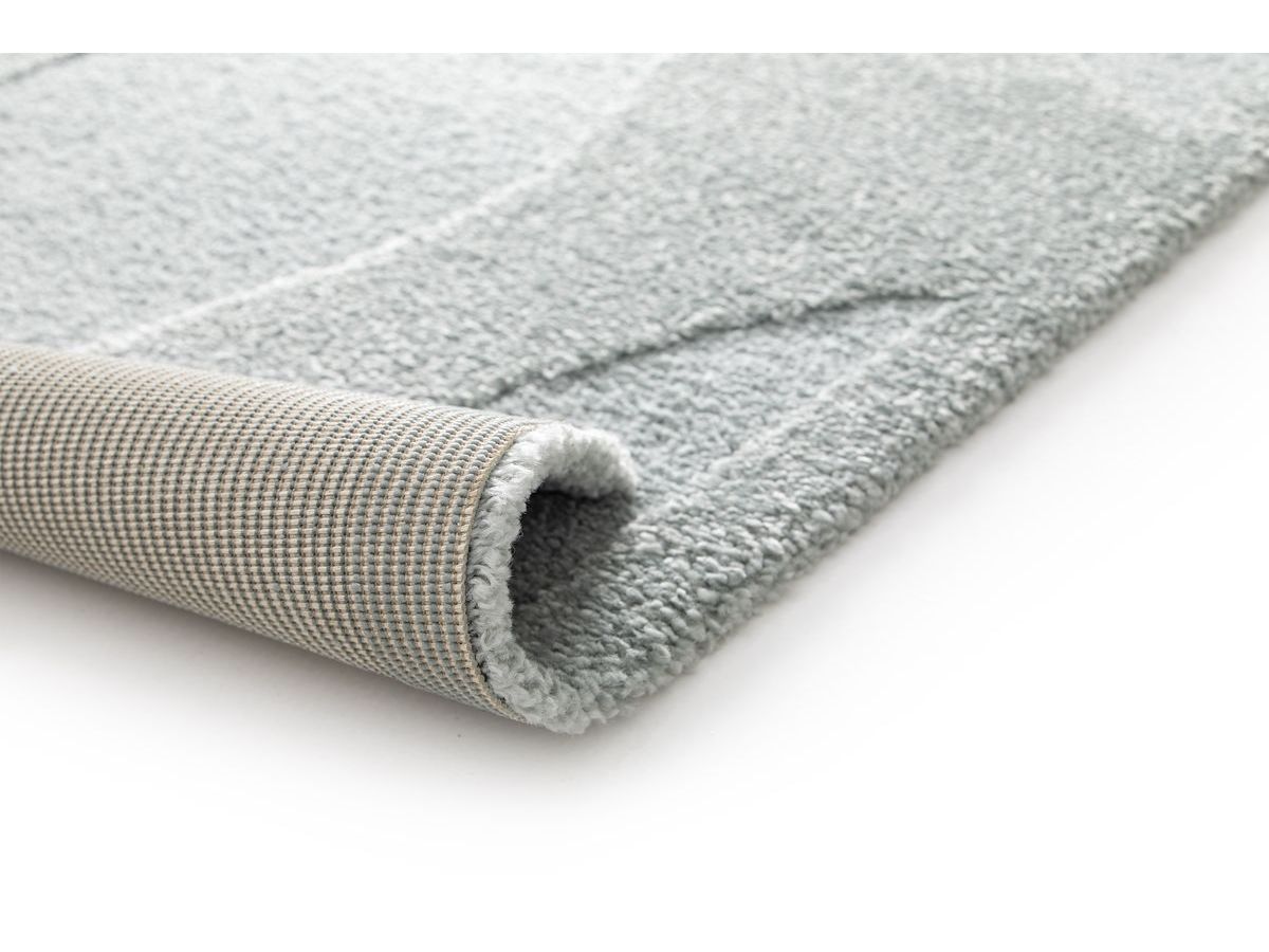 Tapis poils courts ELIOR motif abstrait - Bleu