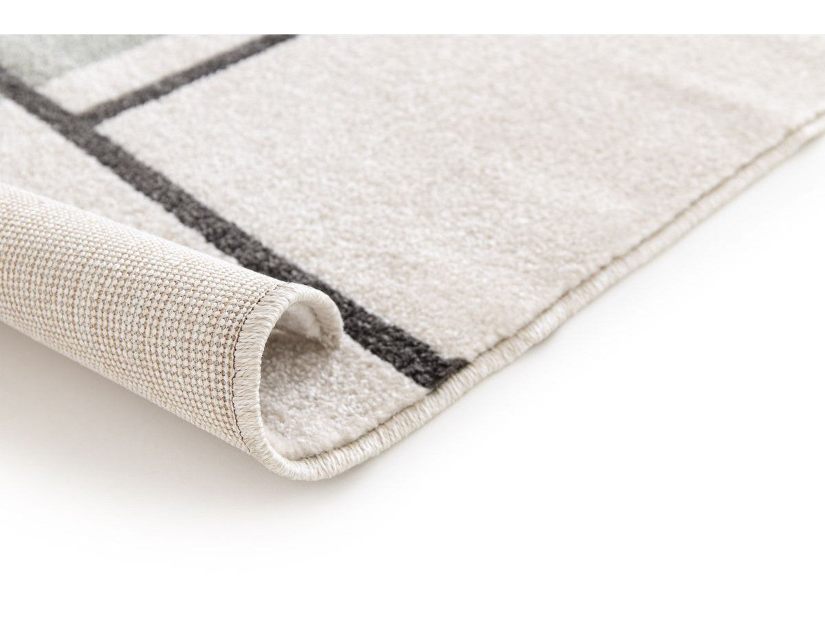 Tapis poils courts EMILIEN motifs abstraits - Multicolore