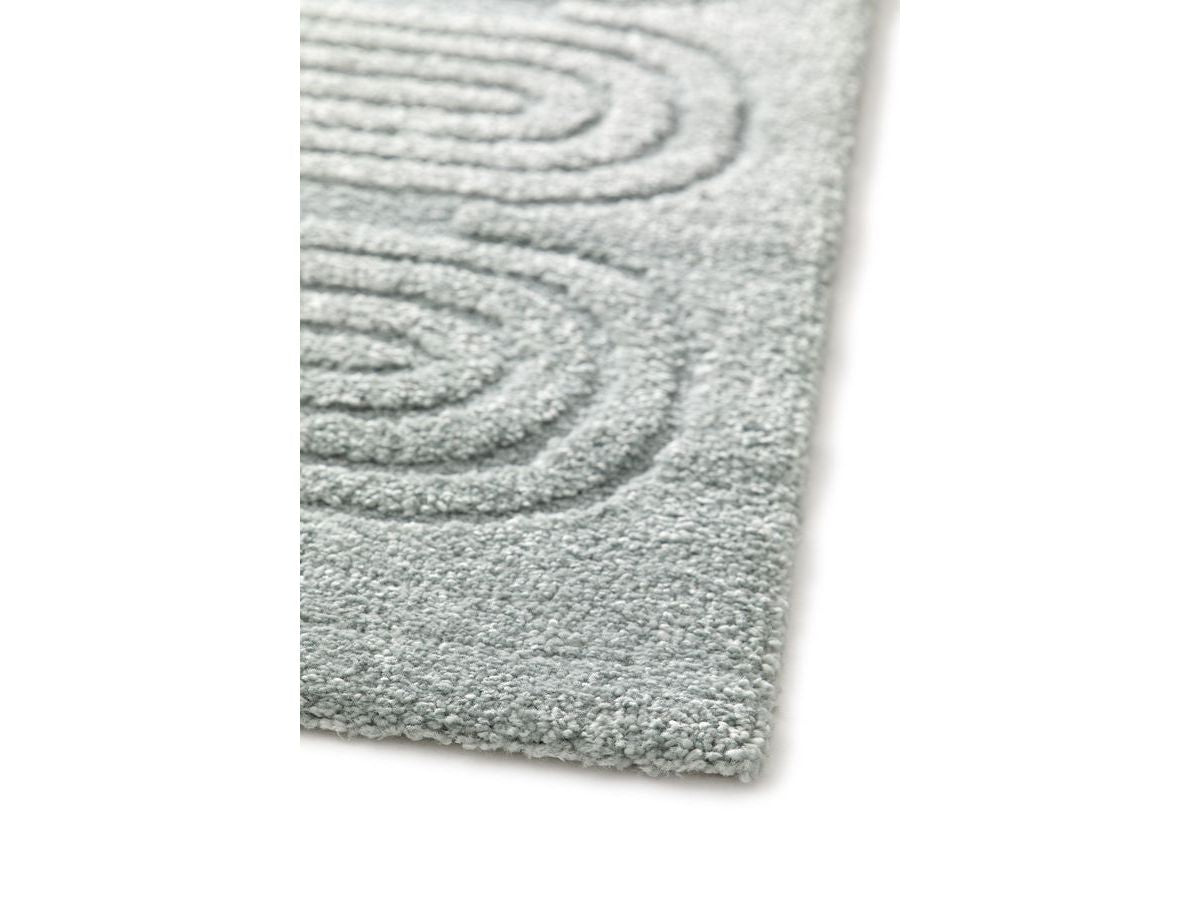 Tapis poils courts IAGO motif graphique - Bleu
