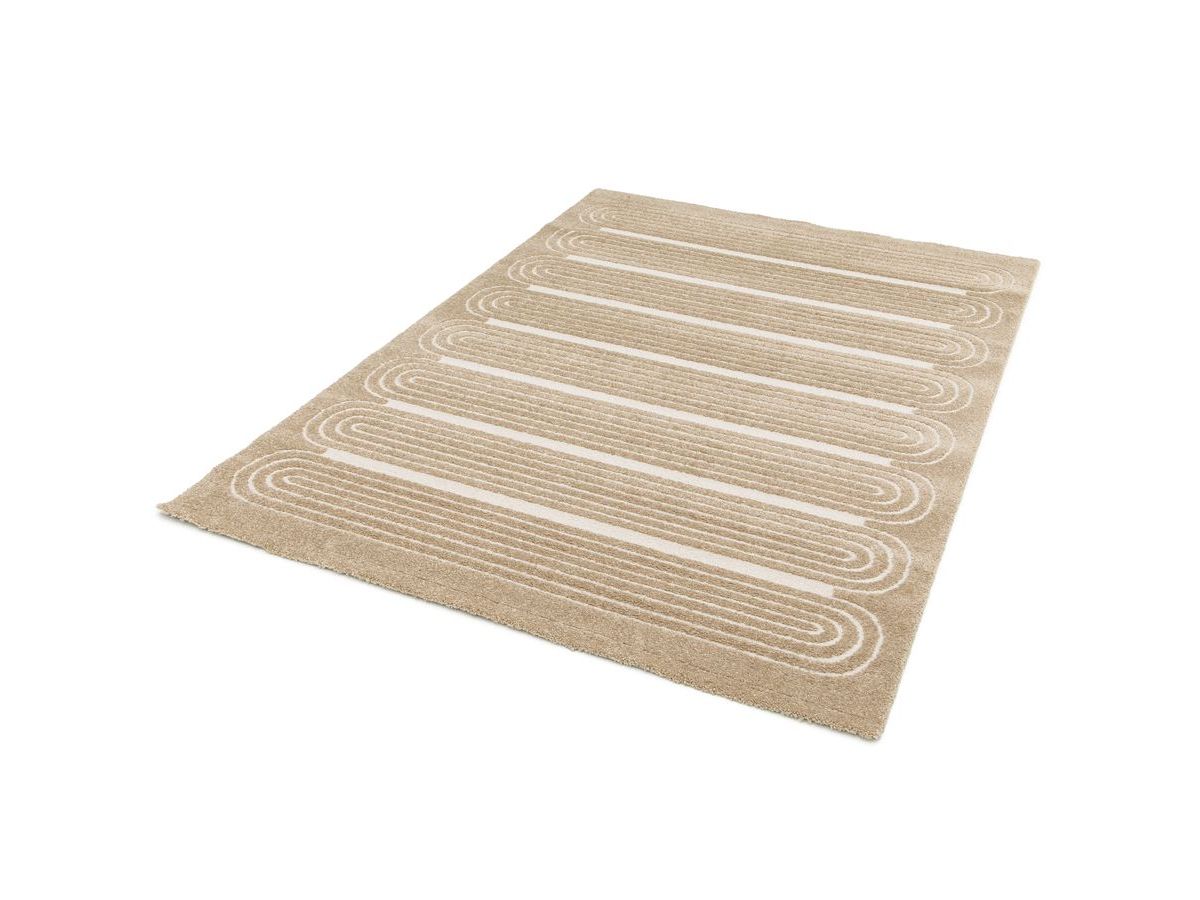 Tapis poils courts IAGO motif graphique - Marron