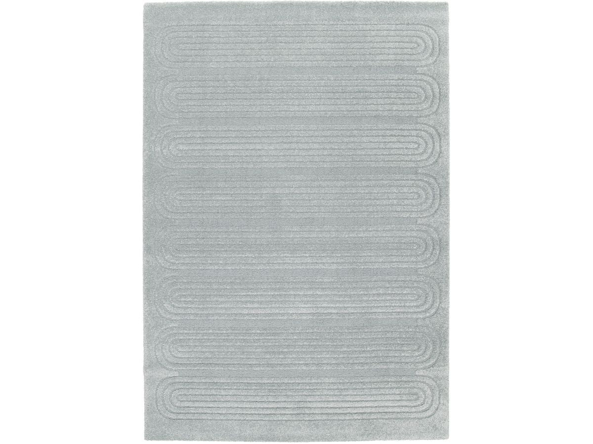 Tapis poils courts IAGO motif graphique - Bleu