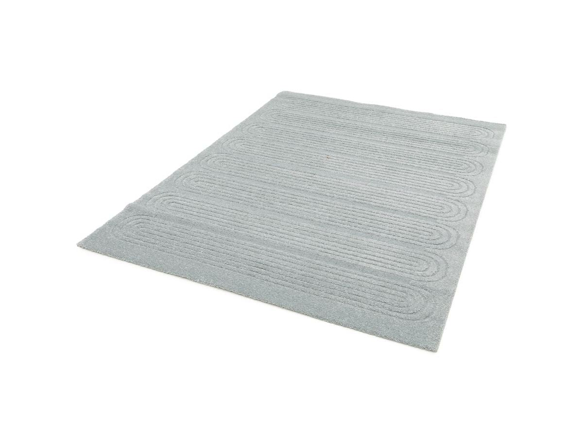 Tapis poils courts IAGO motif graphique - Bleu