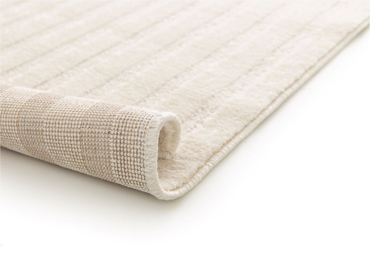 Tapis poils courts JADA motifs abstraits - Beige