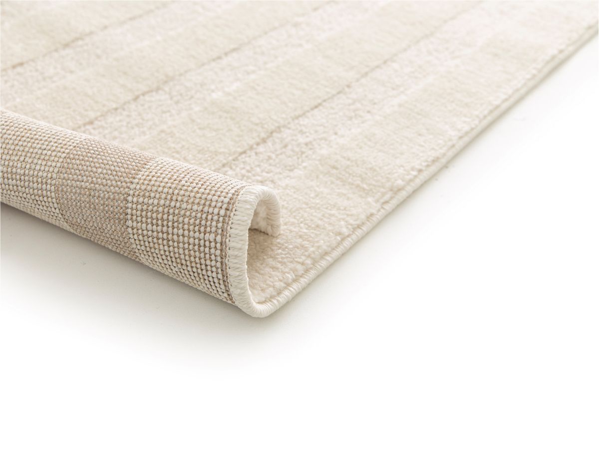 Tapis poils courts LUCAS motifs abstraits - Beige