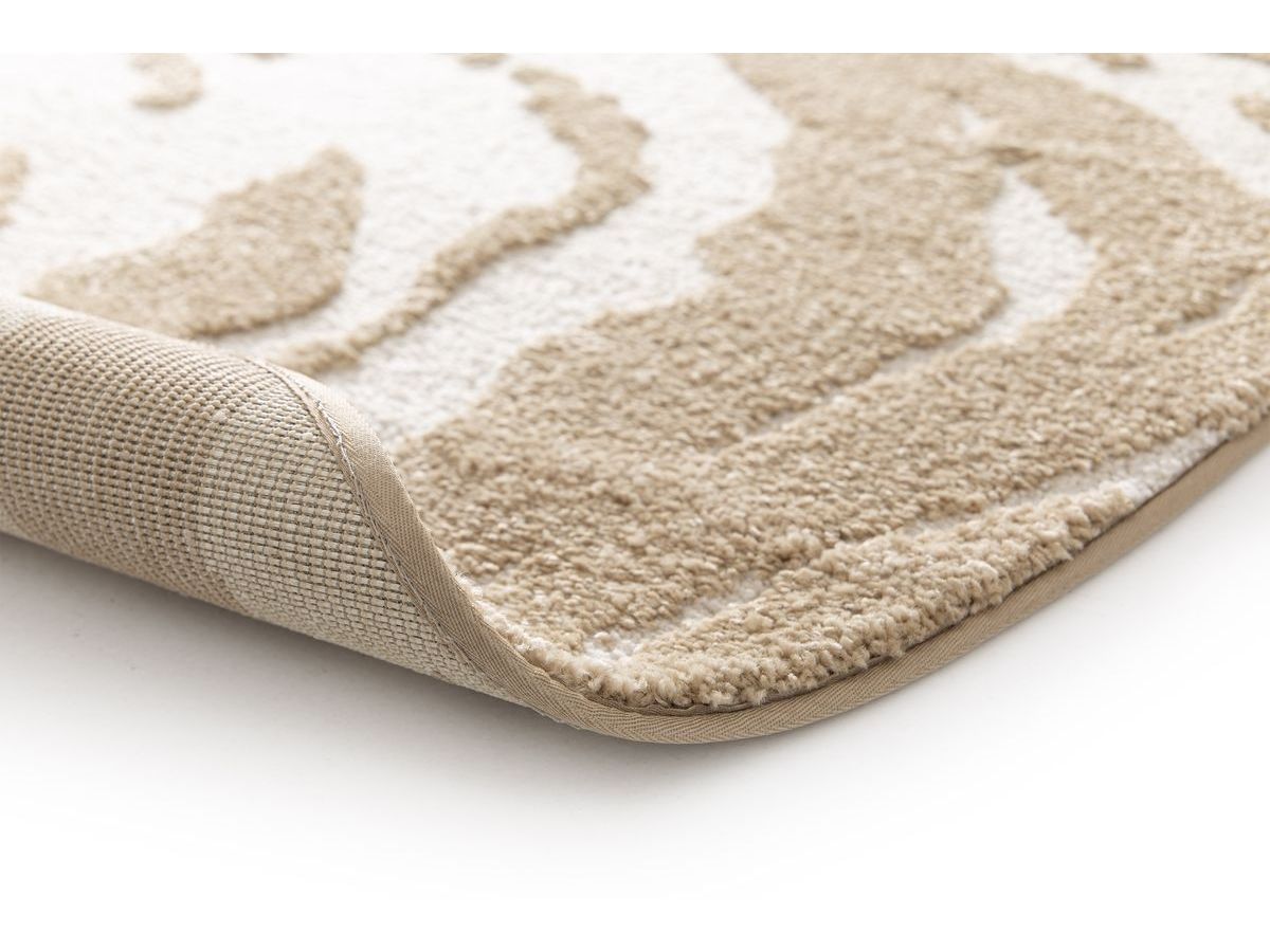 Tapis poils courts ORIAN  motif abstrait - Marron