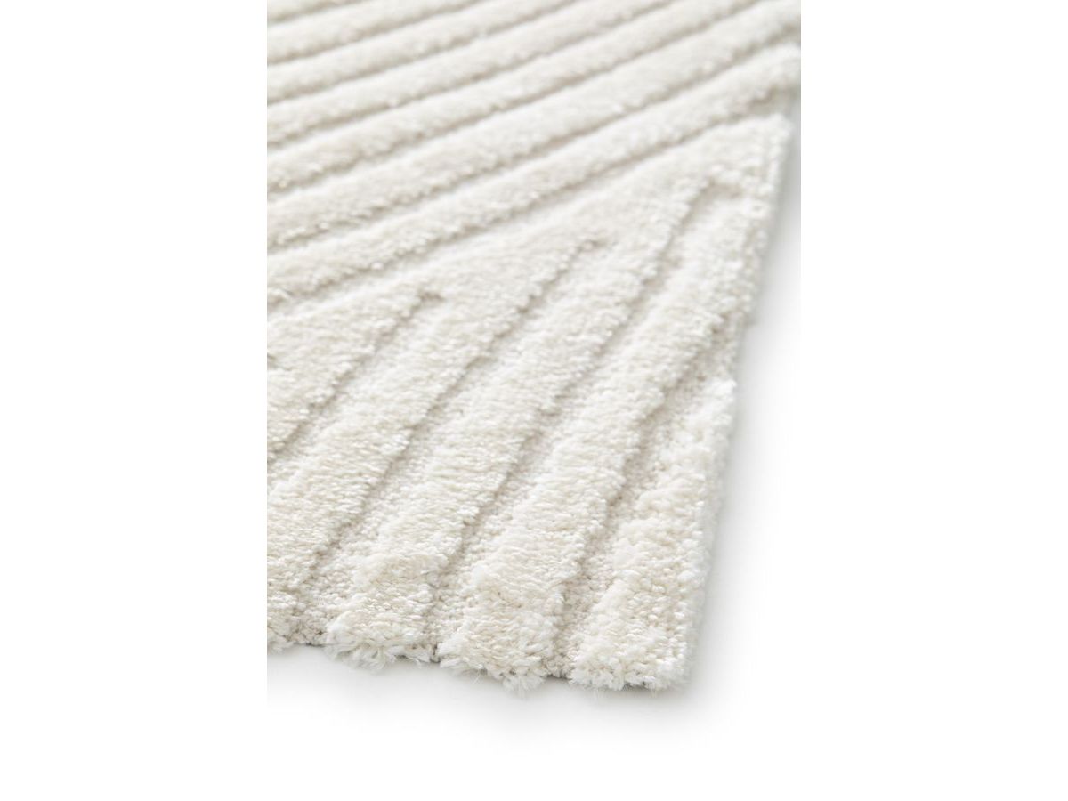 Tapis poils courts STAN motif abstrait - Beige