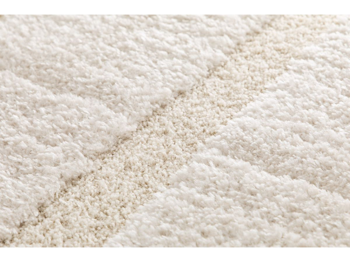 Tapis poils longs ALBA motif abstrait