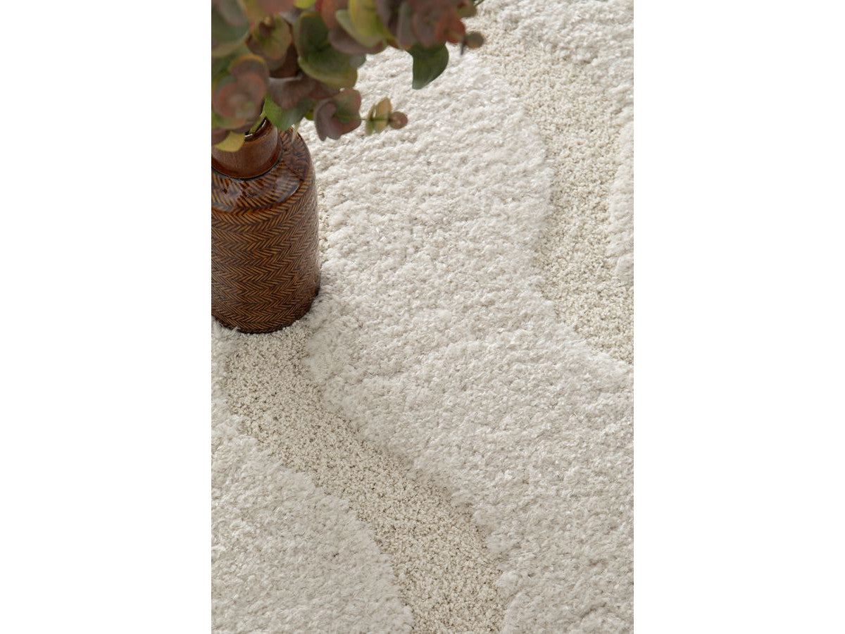 Tapis poils longs LANA motif abstrait