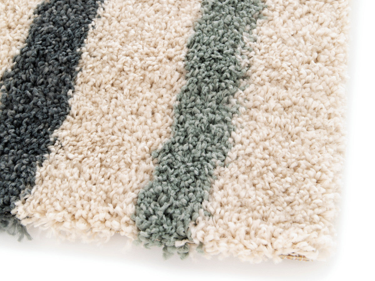 Tapis poils mi-longs LILIA motif abstrait - Multicolore