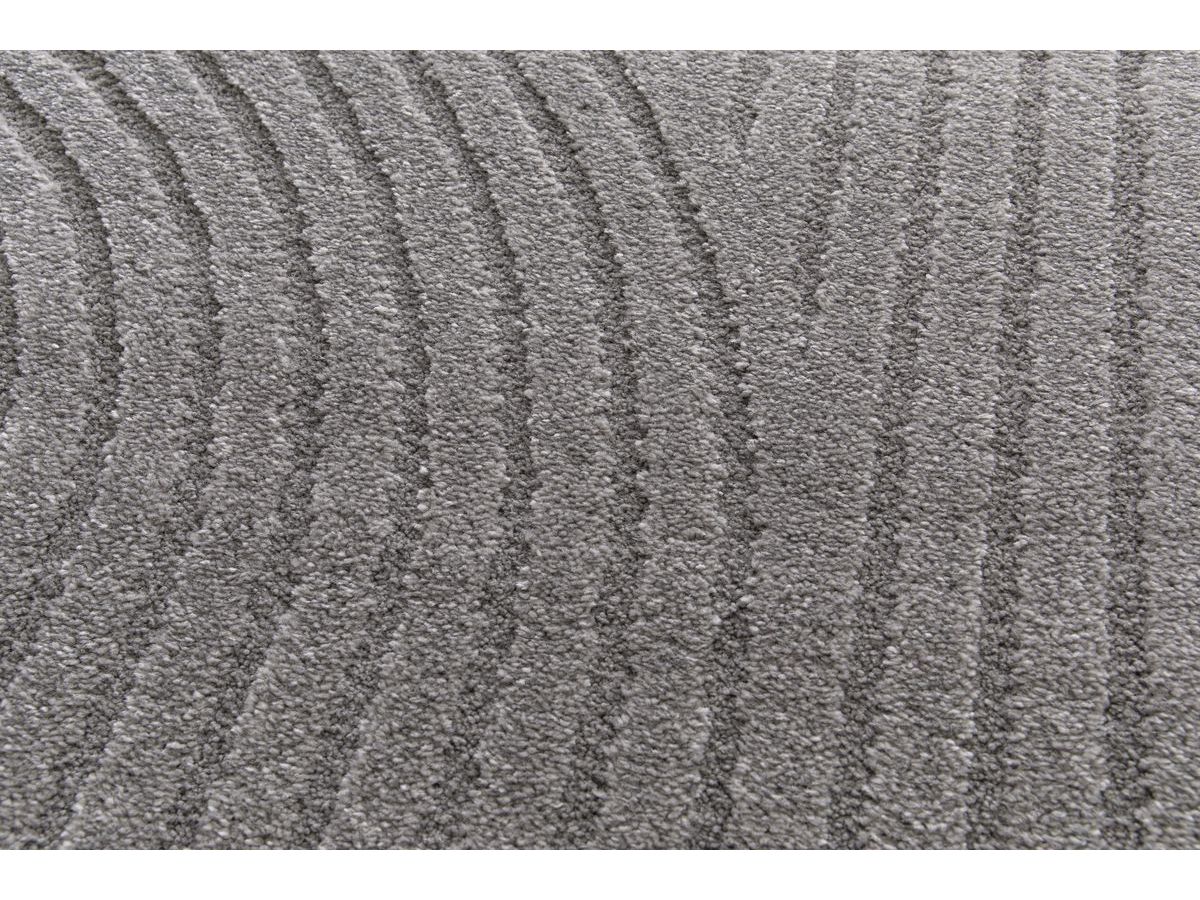 Tapis poils ras HERVE motif abstrait - Gris