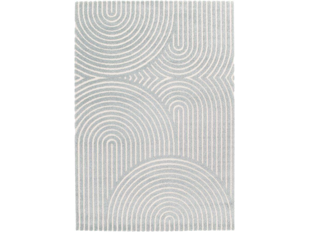 Tapis poils ras HERVE motif abstrait - Bicolore