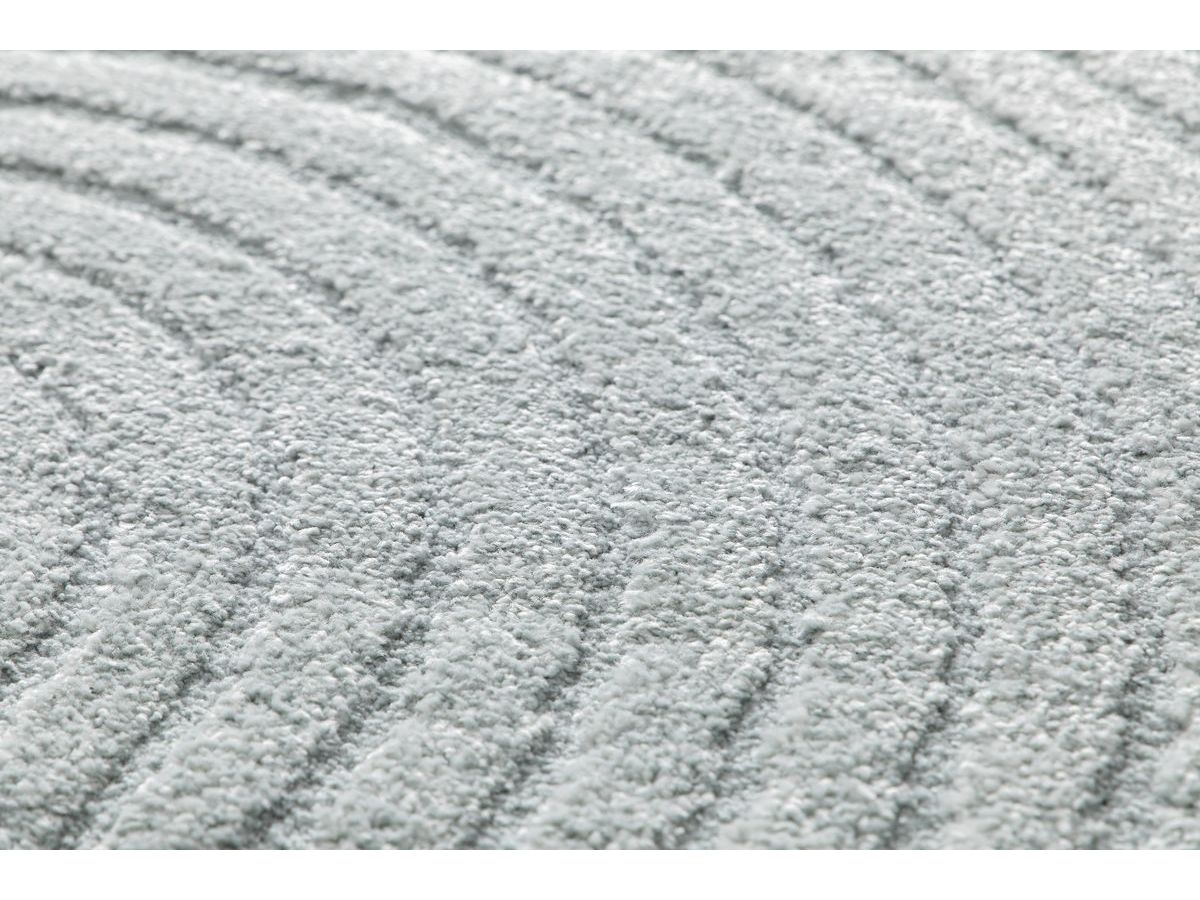 Tapis poils ras HERVE motif abstrait - Bleu
